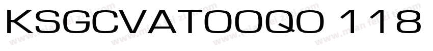 KSGCVATOOQ0 118 140字体转换